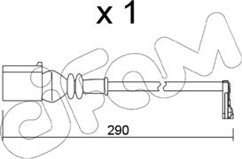 Cifam SU.365 - Contatto segnalazione, Usura past. freno / mat. d'attrito autozon.pro