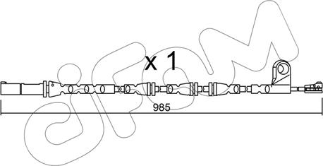 Cifam SU.309 - Contatto segnalazione, Usura past. freno / mat. d'attrito autozon.pro