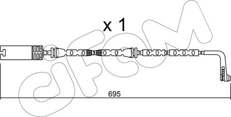 Cifam SU.305 - Contatto segnalazione, Usura past. freno / mat. d'attrito autozon.pro