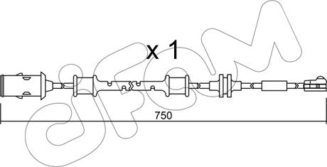 Cifam SU.319 - Contatto segnalazione, Usura past. freno / mat. d'attrito autozon.pro