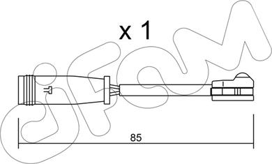 Cifam SU.314 - Contatto segnalazione, Usura past. freno / mat. d'attrito autozon.pro