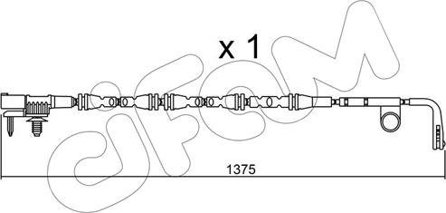 Cifam SU.315 - Contatto segnalazione, Usura past. freno / mat. d'attrito autozon.pro