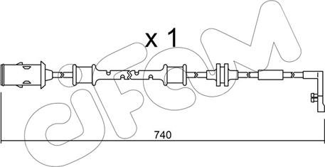 Cifam SU.318 - Contatto segnalazione, Usura past. freno / mat. d'attrito autozon.pro