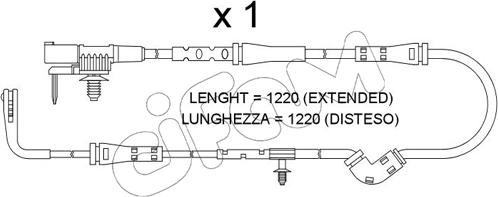 Cifam SU.386 - Contatto segnalazione, Usura past. freno / mat. d'attrito autozon.pro