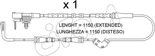 Cifam SU.387 - Contatto segnalazione, Usura past. freno / mat. d'attrito autozon.pro
