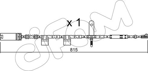 Cifam SU.324 - Contatto segnalazione, Usura past. freno / mat. d'attrito autozon.pro