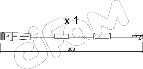 Cifam SU.320 - Contatto segnalazione, Usura past. freno / mat. d'attrito autozon.pro