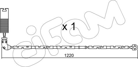 Cifam SU.296 - Contatto segnalazione, Usura past. freno / mat. d'attrito autozon.pro