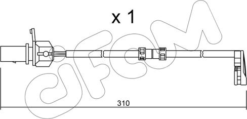 Cifam SU.290 - Contatto segnalazione, Usura past. freno / mat. d'attrito autozon.pro