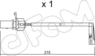 Cifam SU.291 - Contatto segnalazione, Usura past. freno / mat. d'attrito autozon.pro