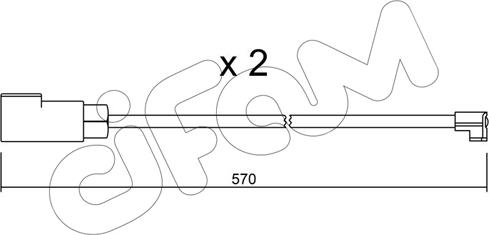 Cifam SU.244K - Contatto segnalazione, Usura past. freno / mat. d'attrito autozon.pro