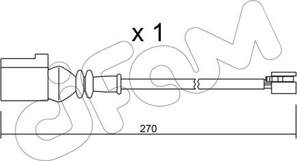 Cifam SU.246 - Contatto segnalazione, Usura past. freno / mat. d'attrito autozon.pro