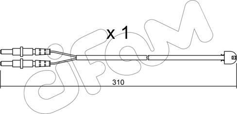 Cifam SU.242 - Contatto segnalazione, Usura past. freno / mat. d'attrito autozon.pro