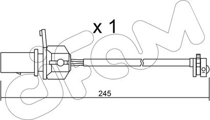 Cifam SU.247 - Contatto segnalazione, Usura past. freno / mat. d'attrito autozon.pro