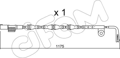 Cifam SU.253 - Contatto segnalazione, Usura past. freno / mat. d'attrito autozon.pro