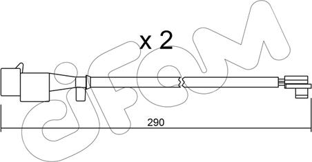 Cifam SU.260K - Contatto segnalazione, Usura past. freno / mat. d'attrito autozon.pro