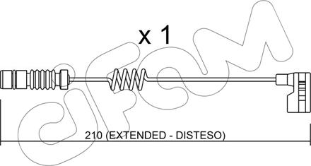 Cifam SU.209 - Contatto segnalazione, Usura past. freno / mat. d'attrito autozon.pro