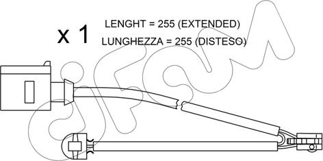 Cifam SU.218 - Contatto segnalazione, Usura past. freno / mat. d'attrito autozon.pro