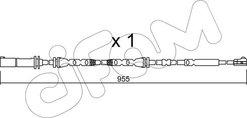 Cifam SU.280 - Contatto segnalazione, Usura past. freno / mat. d'attrito autozon.pro
