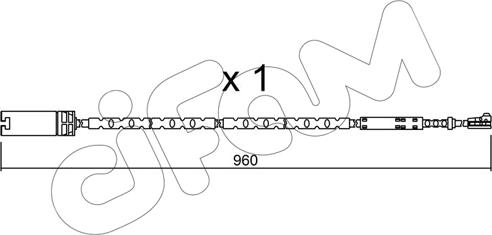 Cifam SU.281 - Contatto segnalazione, Usura past. freno / mat. d'attrito autozon.pro