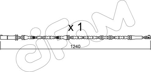 Cifam SU.288 - Contatto segnalazione, Usura past. freno / mat. d'attrito autozon.pro