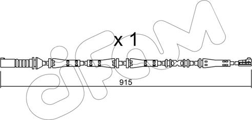 Cifam SU.287 - Contatto segnalazione, Usura past. freno / mat. d'attrito autozon.pro