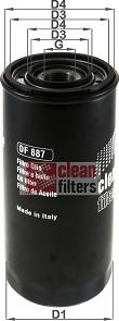 Clean Filters DF 887 - Filtro olio autozon.pro