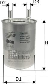 Clean Filters DN2704 - Filtro carburante autozon.pro