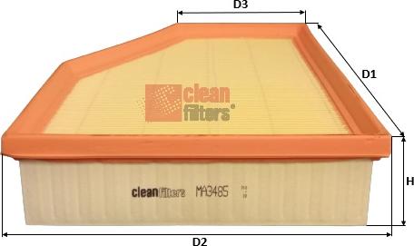 Clean Filters MA3485 - Filtro aria autozon.pro