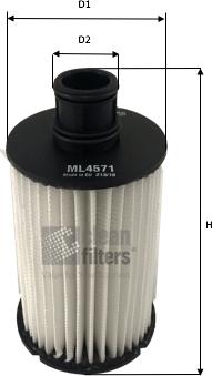 Clean Filters ML4571 - Filtro olio autozon.pro