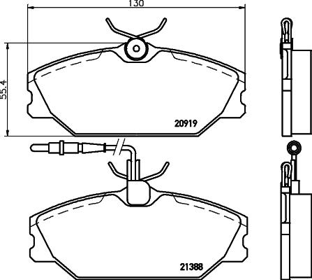 Cobreq N-441 - Kit pastiglie freno, Freno a disco autozon.pro