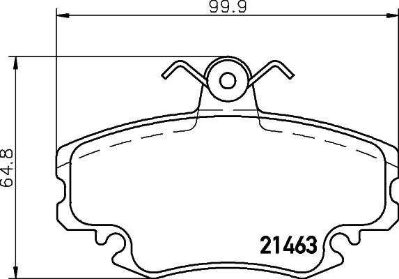 Cobreq N-443 - Kit pastiglie freno, Freno a disco autozon.pro