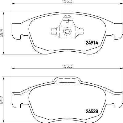 Cobreq N-453 - Kit pastiglie freno, Freno a disco autozon.pro