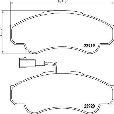 Cobreq N-596 - Kit pastiglie freno, Freno a disco autozon.pro