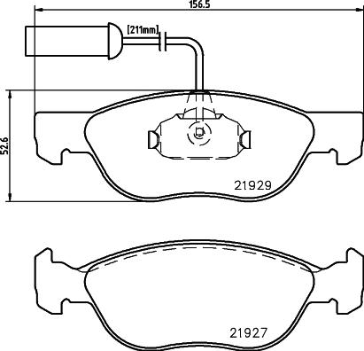 Cobreq N564 - Kit pastiglie freno, Freno a disco autozon.pro