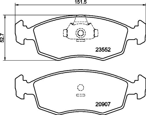 Cobreq N533 - Kit pastiglie freno, Freno a disco autozon.pro