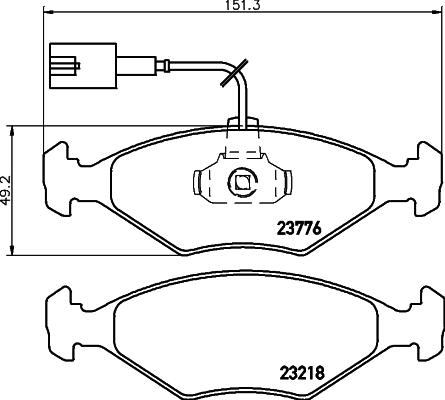 Cobreq N-524 - Kit pastiglie freno, Freno a disco autozon.pro