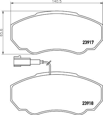 Cobreq N-573 - Kit pastiglie freno, Freno a disco autozon.pro