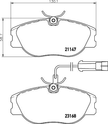 Cobreq N-607 - Kit pastiglie freno, Freno a disco autozon.pro