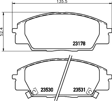 Cobreq N-1461 - Kit pastiglie freno, Freno a disco autozon.pro