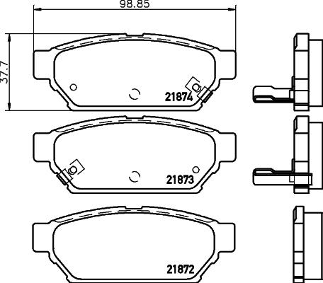 Cobreq N-1488 - Kit pastiglie freno, Freno a disco autozon.pro