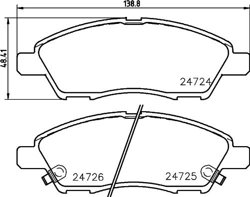 Cobreq N-1426 - Kit pastiglie freno, Freno a disco autozon.pro