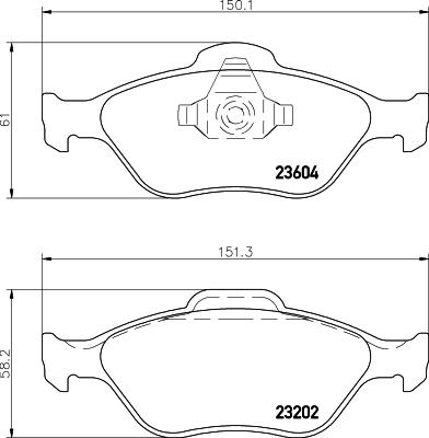 ACDelco 19377457 - Kit pastiglie freno, Freno a disco autozon.pro