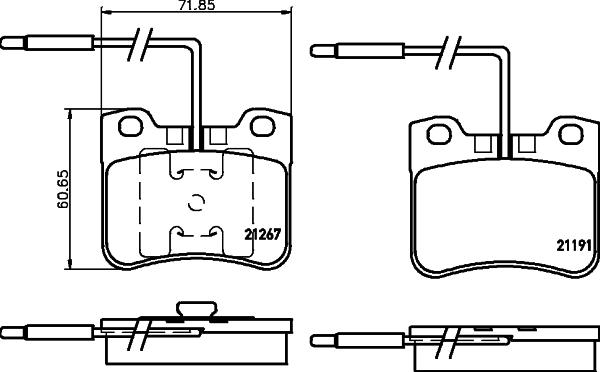 Cobreq N-1151 - Kit pastiglie freno, Freno a disco autozon.pro