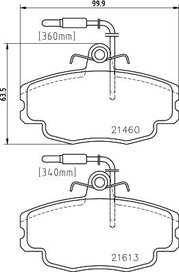 Cobreq N-1153 - Kit pastiglie freno, Freno a disco autozon.pro