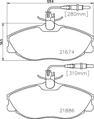 Cobreq N-1167 - Kit pastiglie freno, Freno a disco autozon.pro