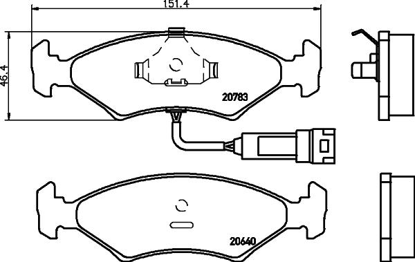 Cobreq N-116 - Kit pastiglie freno, Freno a disco autozon.pro