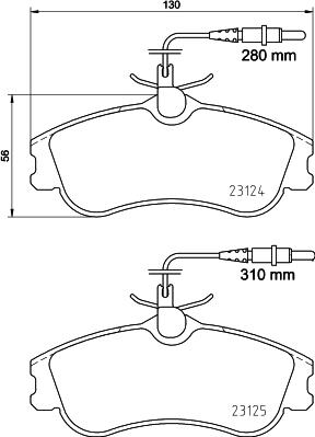 Cobreq N-1100 - Kit pastiglie freno, Freno a disco autozon.pro