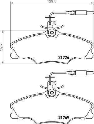 Cobreq N-1113 - Kit pastiglie freno, Freno a disco autozon.pro