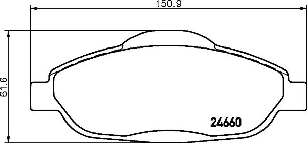 Cobreq N-1182 - Kit pastiglie freno, Freno a disco autozon.pro